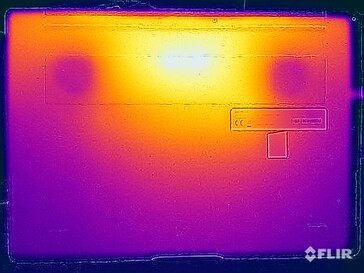 Stresstest oppervlaktetemperaturen (onderkant)