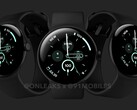 De Pixel Watch 3-serie zou volgens de geruchten verkrijgbaar zijn in zwarte, hazelnootkleurige, zilveren en roze kleuropties. (Afbeeldingsbron: OnLeaks)