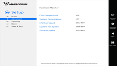 UEFI van het Minisforum MS-A1