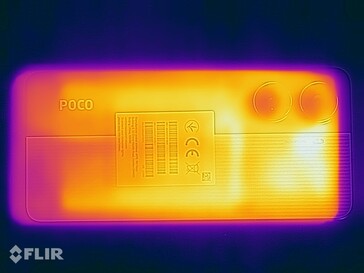 Xiaomi Poco X7 Pro: Oppervlaktetemperaturen - Bodem