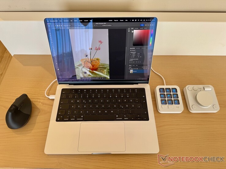 De marketing van Logitech heeft zich gericht op creatieve toepassingen zoals Adobe Photoshop voor de MX Creative Console. (Afbeeldingsbron: Notebookcheck)