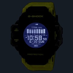 De Casio G-Shock Rangeman GPRH1000RY-1A9 is het enige horloge in het assortiment met een stappenteller. (Afbeeldingsbron: Casio)