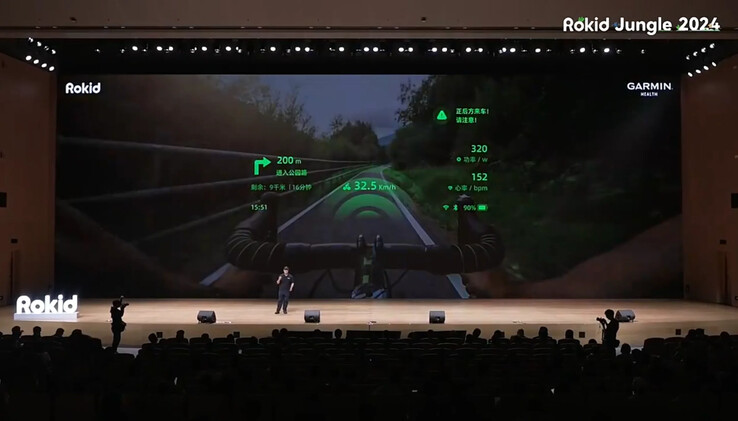 Rokid heeft een Garmin-integratie aangekondigd. (Afbeeldingsbron: u/AR_MR_XR via Reddit)
