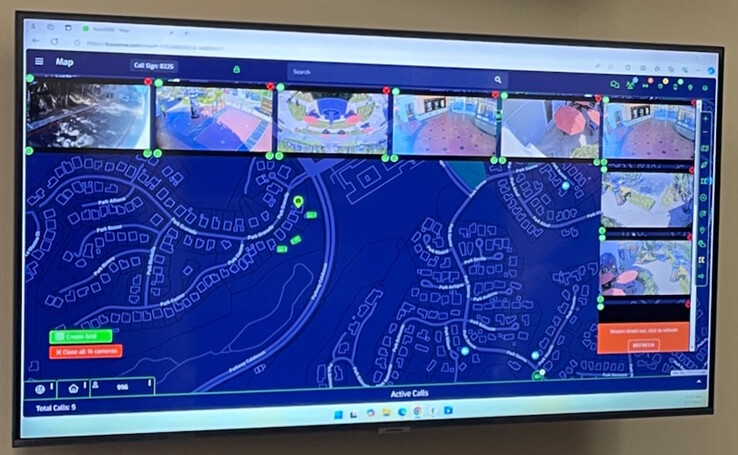 Oproepen naar het LASD Watch Center worden onmiddellijk in kaart gebracht, en alle camerafeeds in de buurt kunnen in real-time worden bekeken. (Afbeeldingsbron: ASM Jacqui Irwin op X)