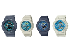 Van links naar rechts: Casio GA-110AS-2AJF, GA-2100AS-5AJF, GA-2100AS-2AJF en de GA-110AS-5AJF. (Afbeeldingsbron: Great G-Shock World, Yahoo Japan)