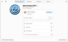 Systeemupdates verhuizen naar Systeeminstellingen in elementary OS 8 (Afbeeldingsbron: elementary Blog)