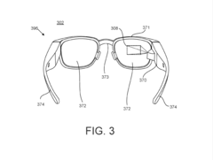 De publicatie van de Amerikaanse patentaanvraag toont een mogelijke opvolger van de Google Glass. (Afbeeldingsbron: Patent)