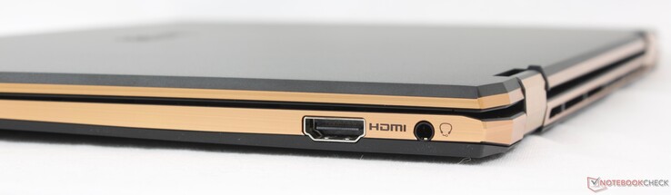 Rechts: HDMI 2.1, 3,5 mm headset