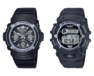 Casio's Fire Package 2025-horloges, de AWG-M100FP-1A2 (links) en de GW-2320FP-1A2 (rechts). (Afbeeldingsbron: Casio)