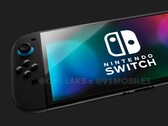 De nieuwe Nintendo Switch 2 zou zeer binnenkort onthuld kunnen worden (Afbeeldingsbron: @Onleaks / 91mobiles)