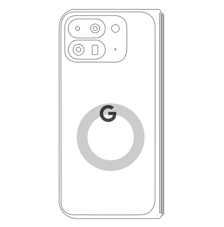 Het ontwerp van de draadloze oplaadspoel buiten het midden van Google kan het voor de Pixel 9 Pro Fold moeilijk maken om draadloos op te laden op een verticale draadloze oplader. (Afbeeldingsbron: Google)