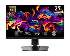 De MSI MAG 271QPX QD-OLED E2 zal iets goedkoper zijn dan de bestaande MSI MAG 271QPX QD-OLED. (Afbeeldingsbron: MSI)