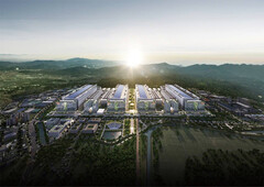 Render van SK Hynix&#039; Yongin Semiconductor Cluster (Afbeeldingsbron: SK Hynix)