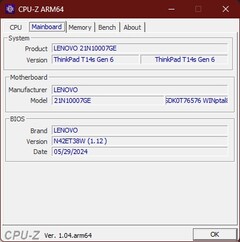 CPU-Z moederbord