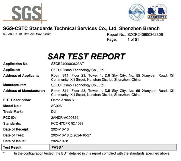 (Afbeeldingsbron: SGS via FCC)