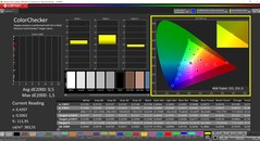 CalMAN ColorChecker (profiel: sRGB, doelkleurruimte: sRGB)