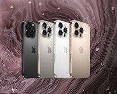 De iPhone 16 Pro en Pro Max behouden het Titanium frame van hun voorgangers. (Afbeeldingsbron: Apple, Adrien Converse op Unsplash, bewerkt)