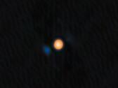Een afbeelding van Beltegeuse en zijn begeleidende ster, Siwarha (Afbeeldingsbron: NASA, JPL en NOIRLab; bijgesneden)