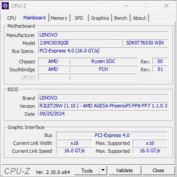 CPU-Z moederbord