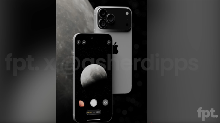 iPhone 17 Pro ontwerpconcept (bron: Jon Prosser op YouTube)