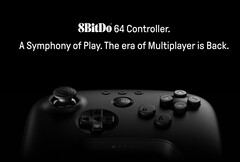 8BitDo&#039;s eerste poging tot een Nintendo 64-controller is eindelijk verkrijgbaar in de aangekondigde zwarte kleur. (Afbeeldingsbron: 8BitDo)