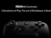 8BitDo's eerste poging tot een Nintendo 64-controller is eindelijk verkrijgbaar in de aangekondigde zwarte kleur. (Afbeeldingsbron: 8BitDo)