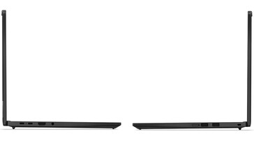 Slank profiel en connectiviteitspoorten van de laptop (Afbeelding bron: Lenovo)
