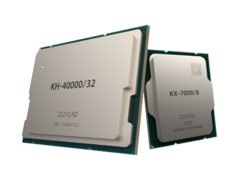 Zhaoxin-processors zetten DeepSeek-R1 AI-modellen met succes lokaal in. Afgebeeld: Een KH-4000/32 en een KX-7000/8 processor aangeboden door Zhaoxin. (Afbeeldingsbron: Zhaoxin)