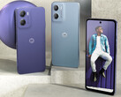 Motorola beschrijft de kleuren van de Moto E15 als Denim Blue, Misty Blue en Fresh Lavender. (Afbeeldingsbron: Motorola)