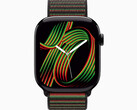 Apple horloge met Unity Rhythm wijzerplaat en zwarte Unity band (Afbeelding bron: Apple)