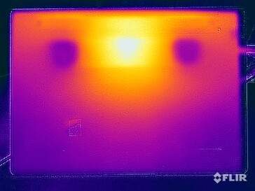 Stresstest oppervlaktetemperaturen (onder)