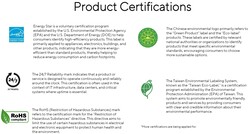 Productcertificeringen (bron: Asus)