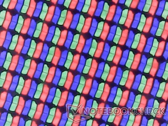 Glanzende RGB-subpixelarray met slechts kleine korreligheid
