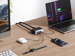 Het Anker 7-in-1 USB-C oplaadstation (100W) wordt gevoed via wisselstroom. (Afbeelding bron: Anker)