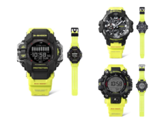 De uitgelekte Casio G-Shock Rescue Yellow Series horloges. Modelnummers zijn GPR-H1000RY-1A9, GW-9500MRY-1A9 en GR-B300RY-1A9. (Afbeeldingsbron: @morgan_gshock op Instagram)