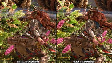 FSR 4 vs FSR 3 in beeldkwaliteit in beweging. (Afbeeldingsbron: Digital Foundry)