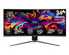 De MPG 341CQPX is een van de twee 34-inch QD-OLED monitoren die MSI dit jaar heeft geïntroduceerd. (Afbeeldingsbron: MSI)