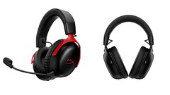 De HyperX Cloud III S draadloze gamingheadset is verkrijgbaar in rood en zwart. (Afbeeldingsbron: HyperX)