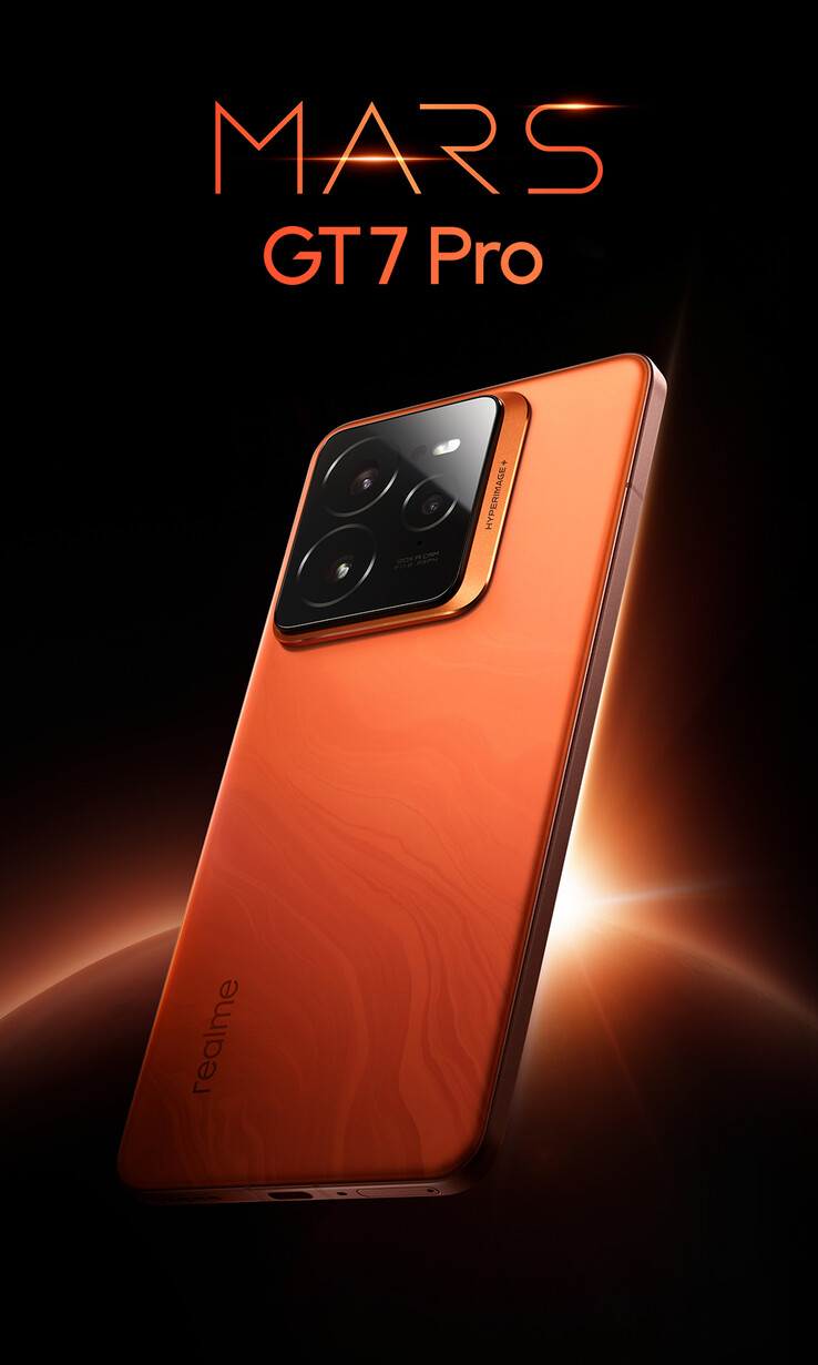 Realme GT7 Pro Mars Exploration Edition (Afbeelding bron: Realme)