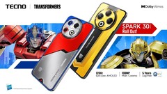 De Tecno Spark 30 Pro krijgt een Optimus Prime-versie, terwijl de Spark 30 Pro een Bumblebee-versie krijgt. (Afbeeldingsbron Tecno via PR Newswire)