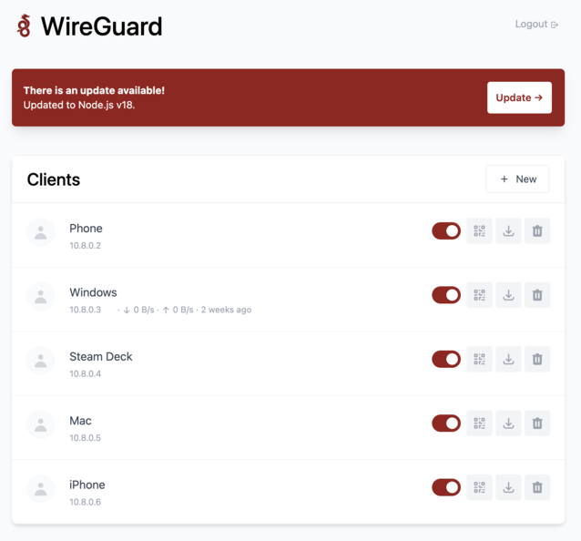 WireGuard Easy biedt een van de eenvoudigste VPN-instellingen waarmee u overal en op elk apparaat toegang hebt tot uw thuisnetwerk. (Afbeeldingsbron: Own)