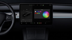 Model Y 256-kleuren sfeerverlichting retrofit (Afbeelding bron: Tesla)