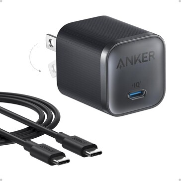 De Anker Nano-oplader (45W) wordt geleverd met een USB-C kabel. (Afbeeldingsbron: Anker)