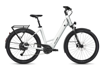 De Flyer Gotour EL 3.12 XC e-bike in Pearl White Gloss. (Afbeelding bron: Flyer)