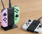 De Joy-Con oplaadstandaard kan verticaal worden gebruikt of plat op tafel worden gelegd. (Afbeeldingsbron: Nintendo)