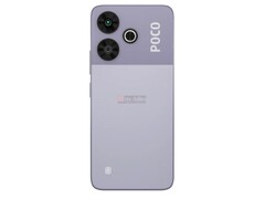 De Xiaomi POCO M6 Plus renders onthullen een iets ander LED-flitsring ontwerp dan zijn broer (Bron: 91mobiles) 