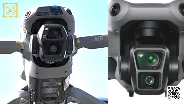 De vermeende DJI Air 3S naast de bestaande DJI Air 3. (Afbeeldingsbron: @Quadro_News)