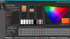 ColorChecker vóór kalibratie (HDR ingeschakeld)