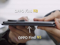 De OnePlus Open 2 zal naar verwachting hetzelfde ultradunne ontwerp hebben als de Oppo Find N5. (Afbeeldingsbron: Oppo)