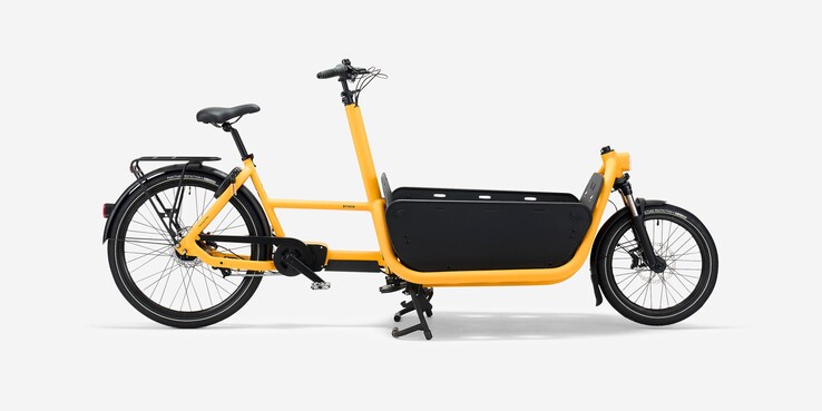 De Decathlon Btwin F900E bakfiets. (Afbeelding bron: Decathlon)